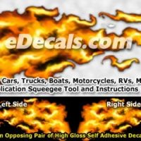  FLM830 Realistic Flame Graphic Decal