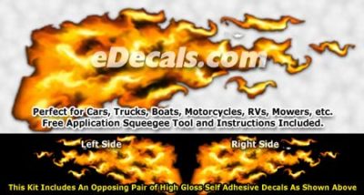FLM830 Realistic Flame Graphic Decal