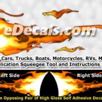  FLM831 Realistic Flame Graphic Decal