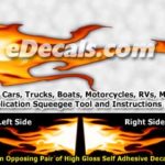 FLM835 Realistic Flame Graphic Decal
