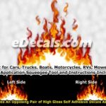 FLM839 Realistic Flame Graphic Decal