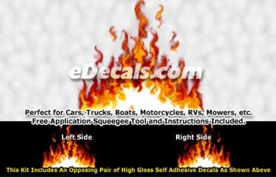 FLM839 Realistic Flame Graphic Decal