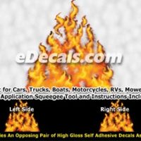  FLM840 Realistic Flame Graphic Decal