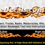 FLM841 Realistic Flame Graphic Decal