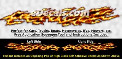 FLM842 Realistic Flame Graphic Decal