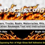 FLM844 Realistic Flame Graphic Decal