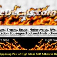  FLM844 Realistic Flame Graphic Decal