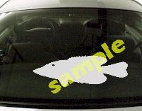  FSH101 Black Crappie Fish Decal