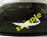  FSH102 Blue Shark Fish Decal