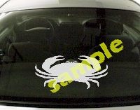  FSH110 Crab Fish Decal