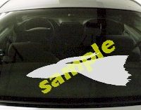  FSH112 Fantail Fish Decal