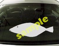  FSH113 Founder Fluke Fish Decal