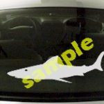 FSH117 Great White Shark Fish Decal