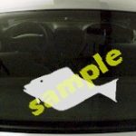 FSH119 Hallibut Fish Decal