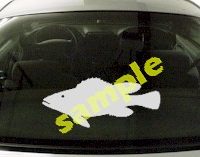  FSH122 Largemouth Bass Fish Decal