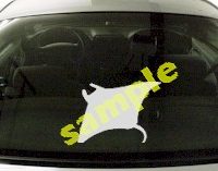  FSH129 Manta Ray Fish Decal