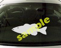  FSH152 Smallmouth Bass Fish Decal