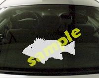  FSH153 Snapper Fish Decal