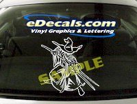  FTS104 Wizard Warlock Warrior Fantasy Cartoon Decal