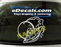  FTS105 Alien Spaceship Fantasy Cartoon Decal
