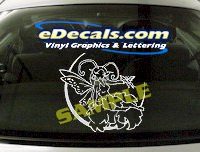  FTS107 Fantasy Woman Cartoon Decal