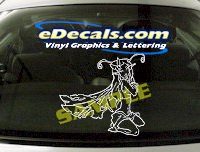  FTS108 Fantasy Woman Cartoon Decal