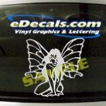 FTS109 Butterfly Woman Fantasy Cartoon Decal