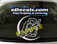  FTS111 Troll Journey Fantasy Cartoon Decal