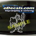 FTS117 Space Soldier Fantasy Cartoon Decal