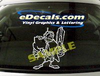  FTS117 Space Soldier Fantasy Cartoon Decal