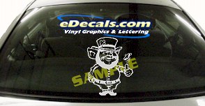 FTS119 Leprichaun Fantasy Cartoon Decal