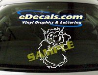  FTS123 Space Ball Rock Fantasy Cartoon Decal