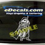 FTS128 Warrior Space Soldier Warlock Fantasy Cartoon Decal