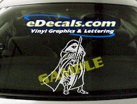  FTS128 Warrior Space Soldier Warlock Fantasy Cartoon Decal