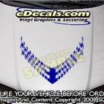 HDA102 Checkered Hood Accent Graphic Decal