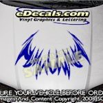 HDA107 Tribal Hood Accent Graphic Decal