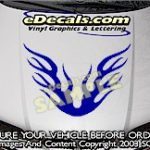 HDA117 Flames Hood Accent Graphic Decal