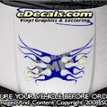 HDA119 Flames Hood Accent Graphic Decal