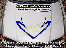 HDA120 Hood Accent Graphic Decal