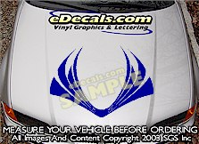 HDA121 Hood Accent Graphic Decal