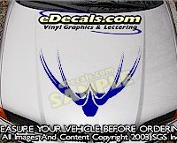 HDA124 Hood Accent Graphic Decal