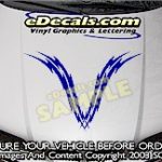 HDA127 Lightning Bolt Hood Accent Graphic Decal