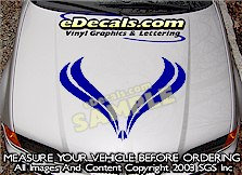 HDA128 Hood Accent Graphic Decal