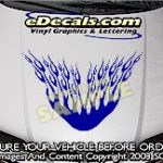 HDA130 Flames Hood Accent Graphic Decal