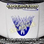 HDA131 Flames Hood Accent Graphic Decal