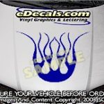 HDA132 Flames Hood Accent Graphic Decal