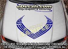 HDA133 Hood Accent Graphic Decal