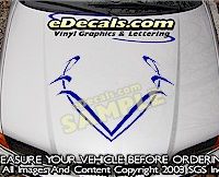HDA134 Hood Accent Graphic Decal
