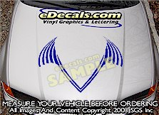 HDA138 Hood Accent Graphic Decal