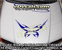 HDA142 Tribal Hood Accent Graphic Decal